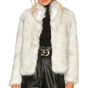 *Moving Sale*: Unreal Fur Gray Faux Fur Jacket Plush Cozy Style